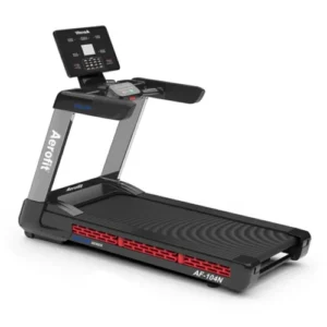 Aerofit AF-104N Motorized Treadmill I Max. User Weight: 175 kg I AC Motor with 10.0 HP Peak Duty I 65 Workout Programs I Elevation: 0% to 20% Incline