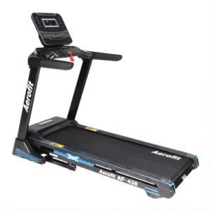 AEROFIT AF-438 Treadmill I AC Motor with 5.0HP Peak Output I Max. Speed: 20km/h I In-Built Speakers I 5 Years Motor Warranty