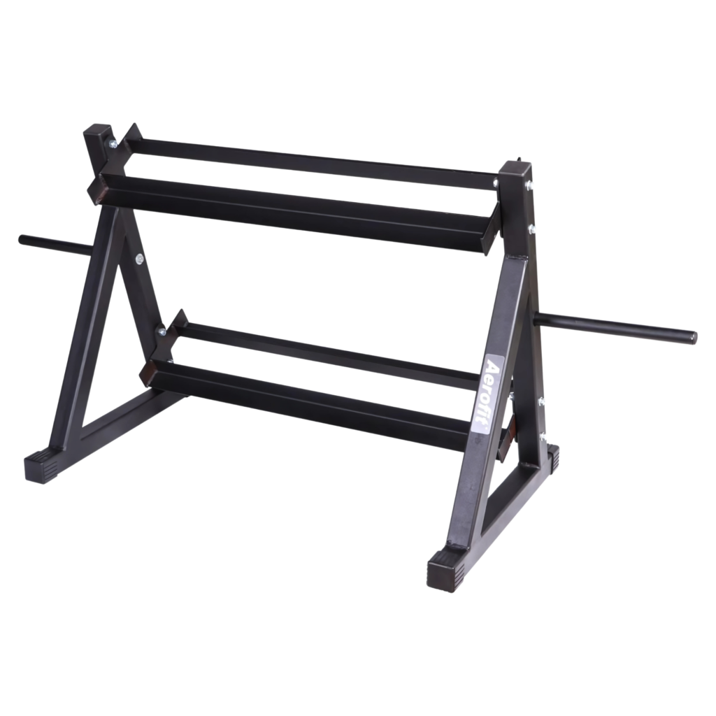 Aerofit AF-7704 Dumbbell Rack 3Ft 2 Tier With 2 Plate Holder