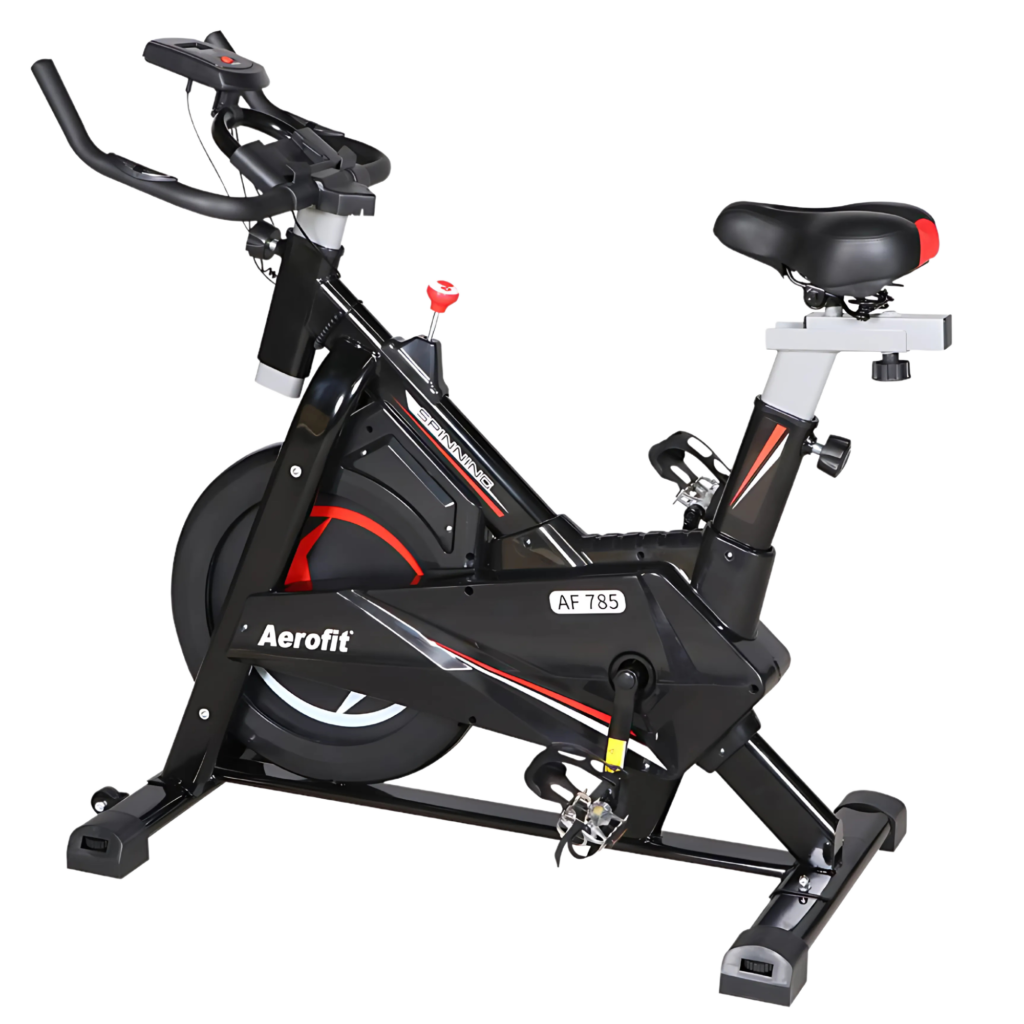Aerofit AF-785 Spin Bike I LCD Console I 10 kg Spin Wheel I Adjustable Resistance I Max. User Weight: 100 kg