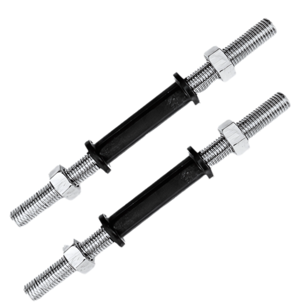 Standard Dumbbells Rod 28 mm I Compact & Balanced Design I Textured Grip Handle I Rust-Resistant Finish