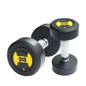 Aerofit Commercial Dumbbells (H-Design) I Unique H-Design I High-Density Rubber Coating I Anti-Roll Design