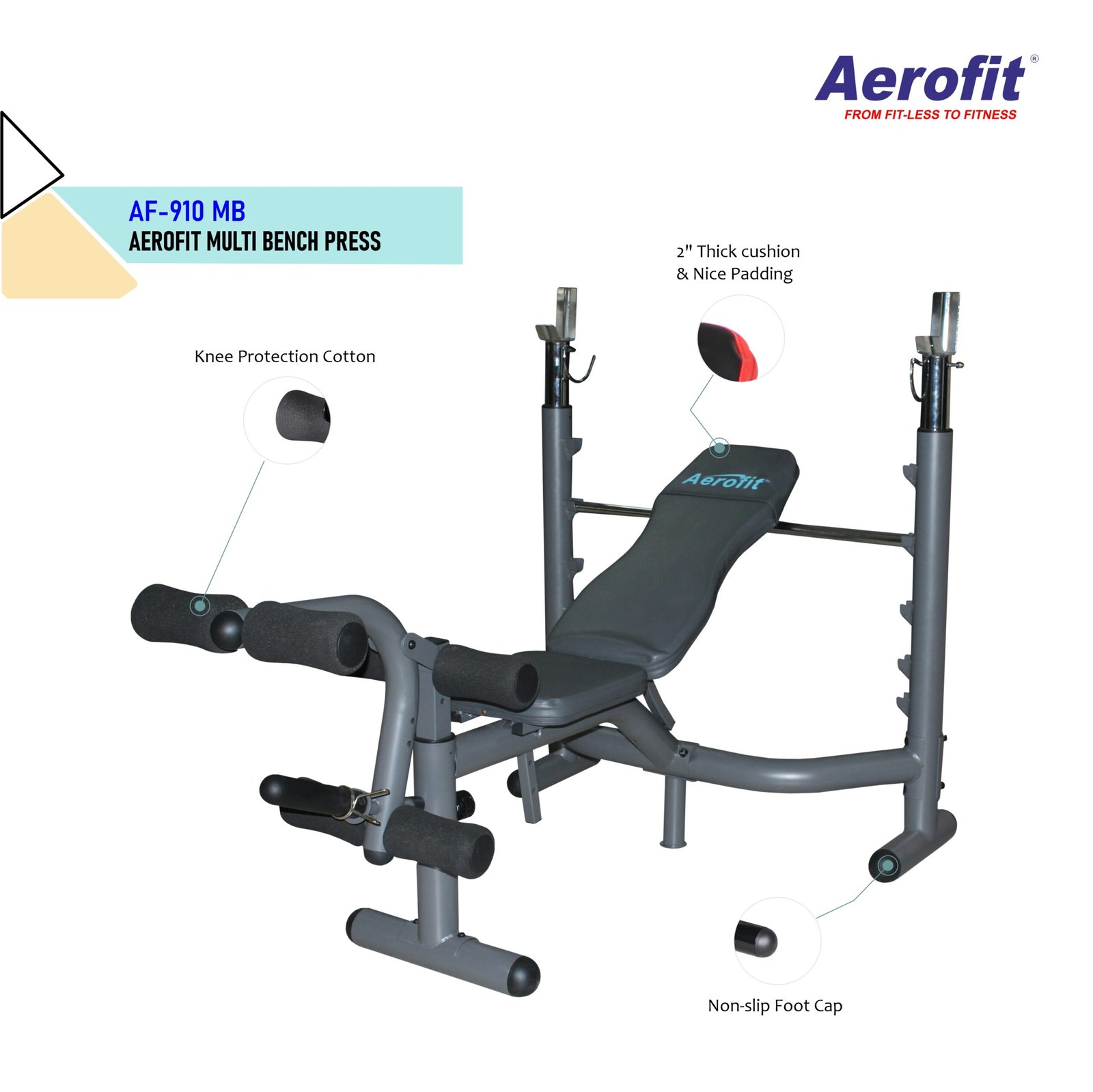 Aerofit AF-910MB Multi Bench Press (NS) - Image 2
