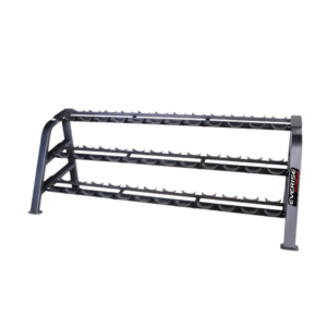 FITPRO Fitness FP-304 Dumbbell Rack 6 Pair 3 Line I Stores Upto 6 Pairs of Dumbbells I Reduces Trip Hazards I Low-Maintenance Design