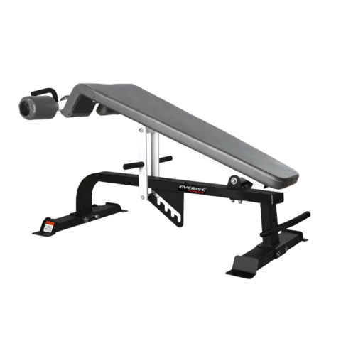 Everise Fitness EFB-107 Multi AB Bench I High-Quality Padded Bench I Abdominal and Core Training I Multiple Decline Settings