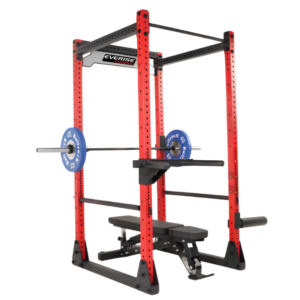 FITPRO Fitness FP-310 Power Rack with J Hooks & Safety Arms I Heavy-Duty J-Hooks I Robust Steel Build I Compatible With Flat and Adjustable Benches