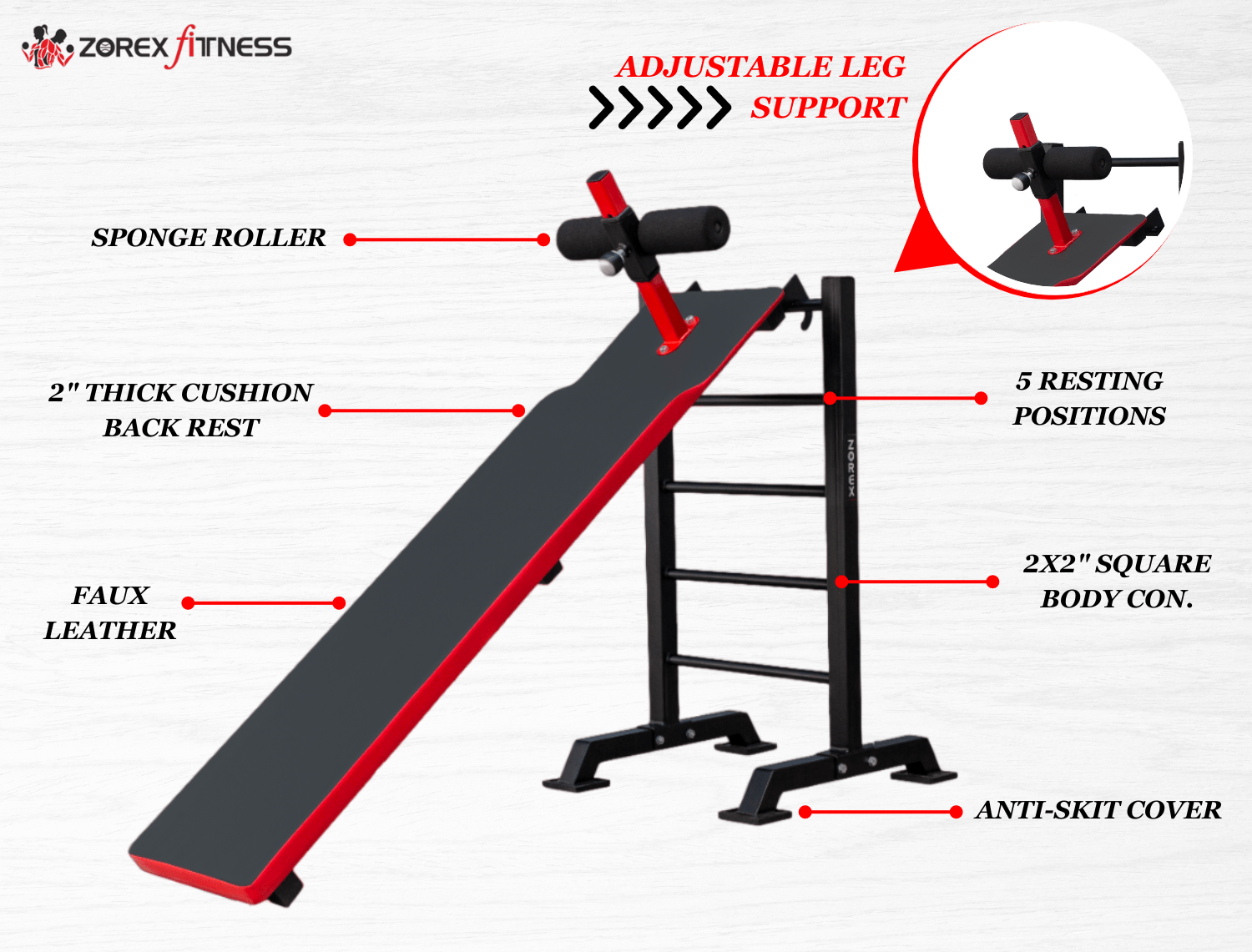 Fitpro FITNESS FP-119 ABDOMINAL BENCH - Image 2