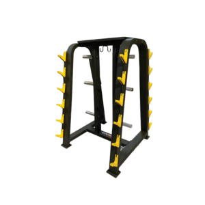 FITPRO Fitness FP-314 Triple Storage Rack I Hold Multiple Plates & Barbells I Integrated Center Hook I Reinforced Bar Holders