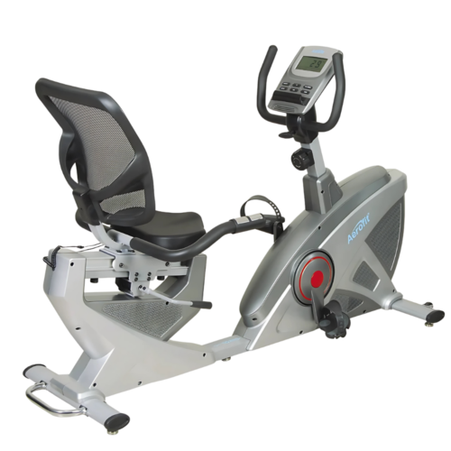 Aerofit AF-665R Recumbent Bike I Manual Magnetic Resistance I Max. User Weight: 120 kg I 7 Kg Fly Wheel I LCD Display