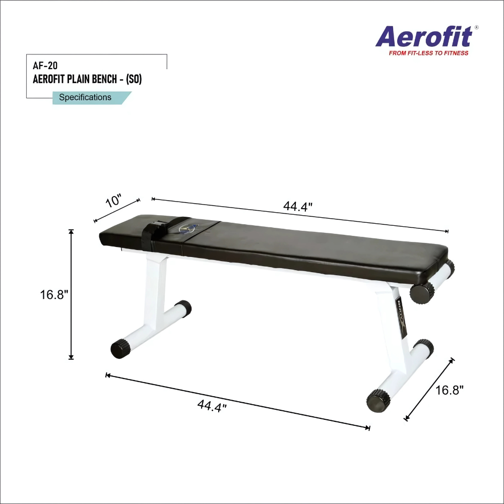 Aerofit AF-20 Plain Bench (Sit Up Bench) - Image 2