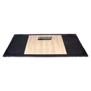 FITPRO Fitness FP-318 Weight Lifting Platform – 40MM I Solid Wooden Center Panel I High-Density Rubber Side Panels I Reduces Floor Vibration and Noise