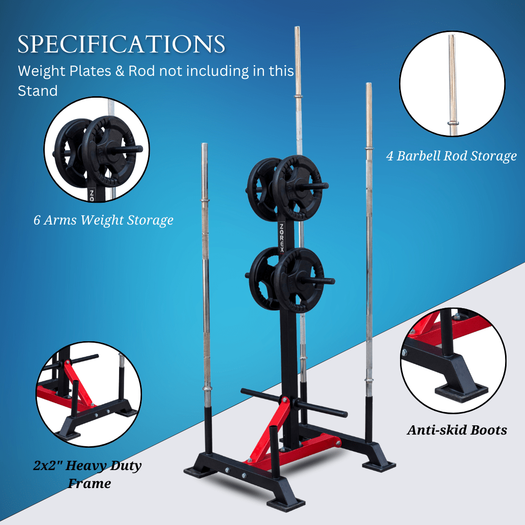 Fitpro FITNESS FP-117 PLATE & ROD RACK - Image 5