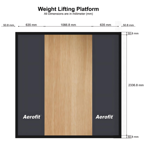 Aerofit Weight Lifting Platform-1 / Dead Lift Platform 8X8