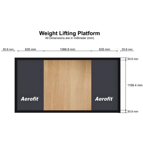Aerofit Weight Lifting Platform-3 / Dead Lift Platform 8X4