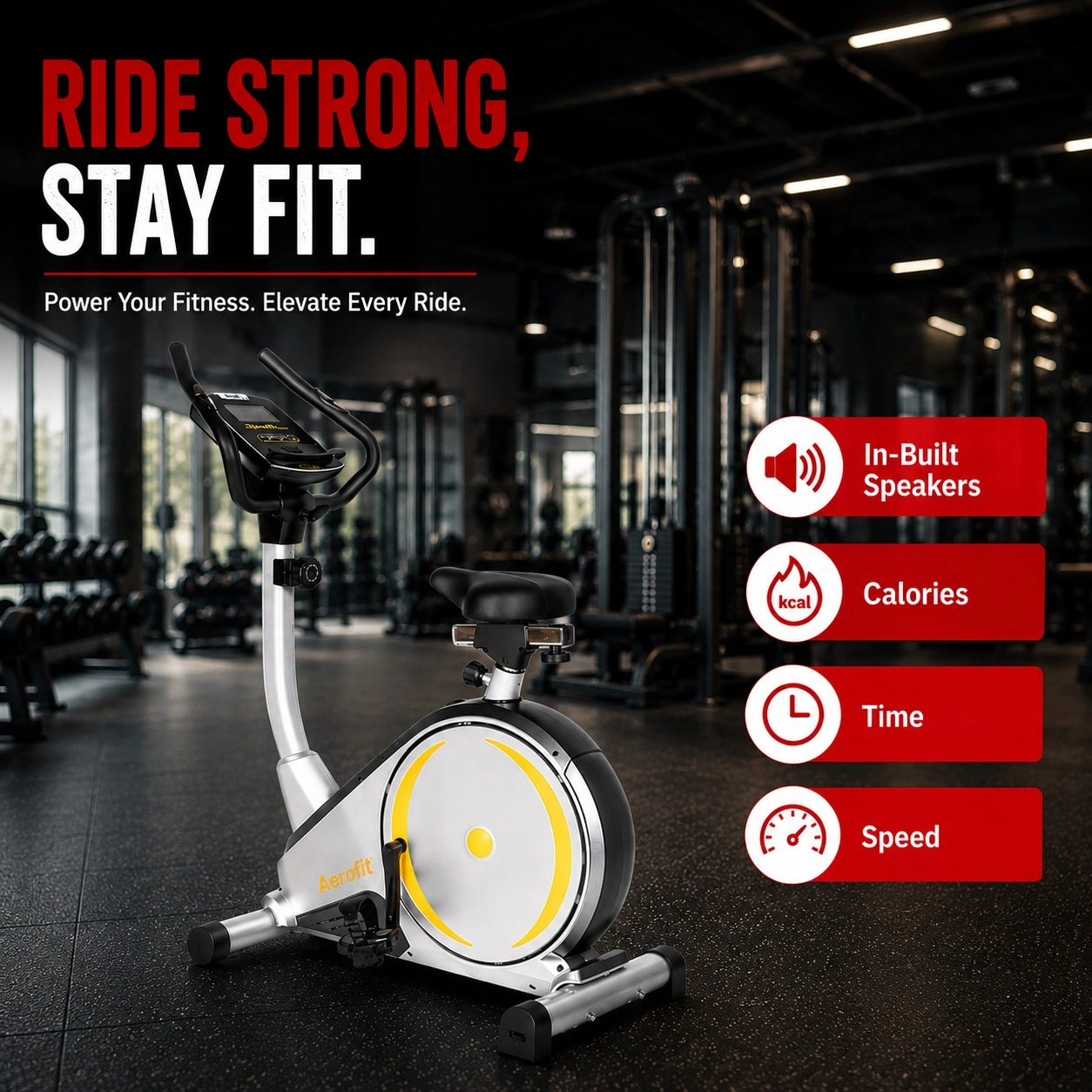 AF-278U Mid-Range Semi-Commercial Upright Bike - Image 4