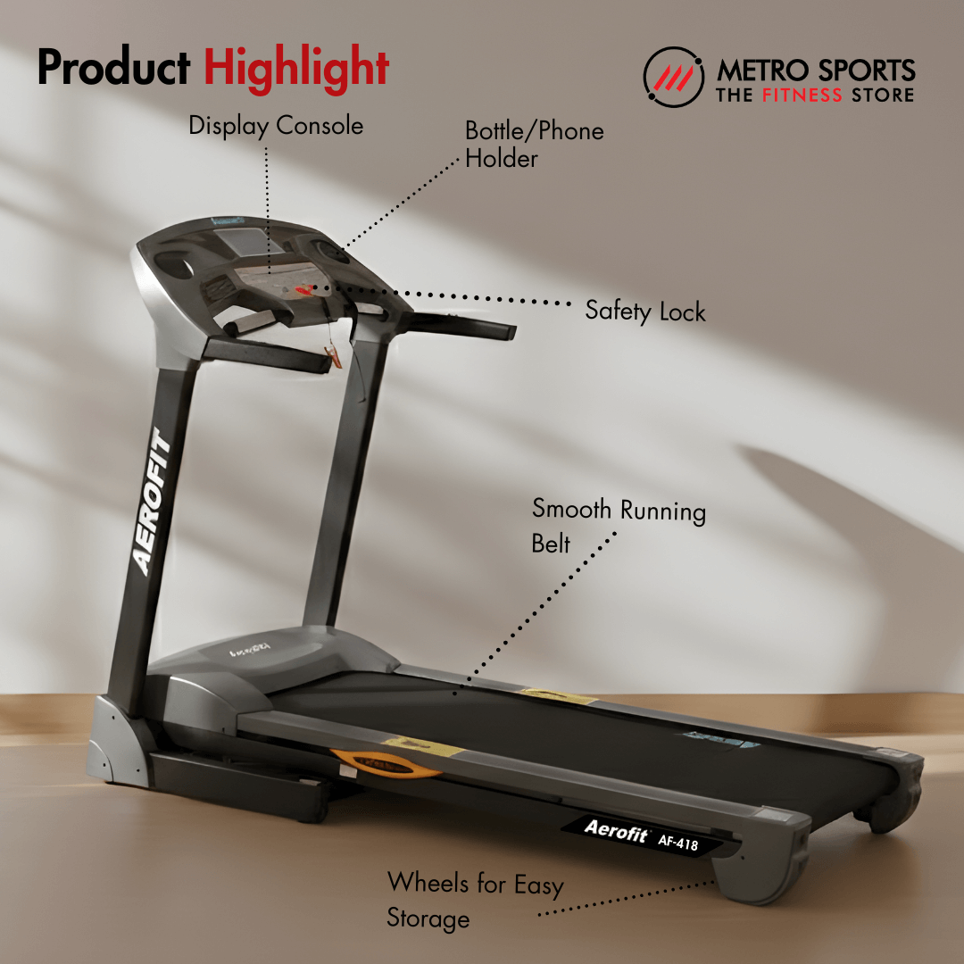 AF-418 Home Treadmill with LCD Display - Image 3