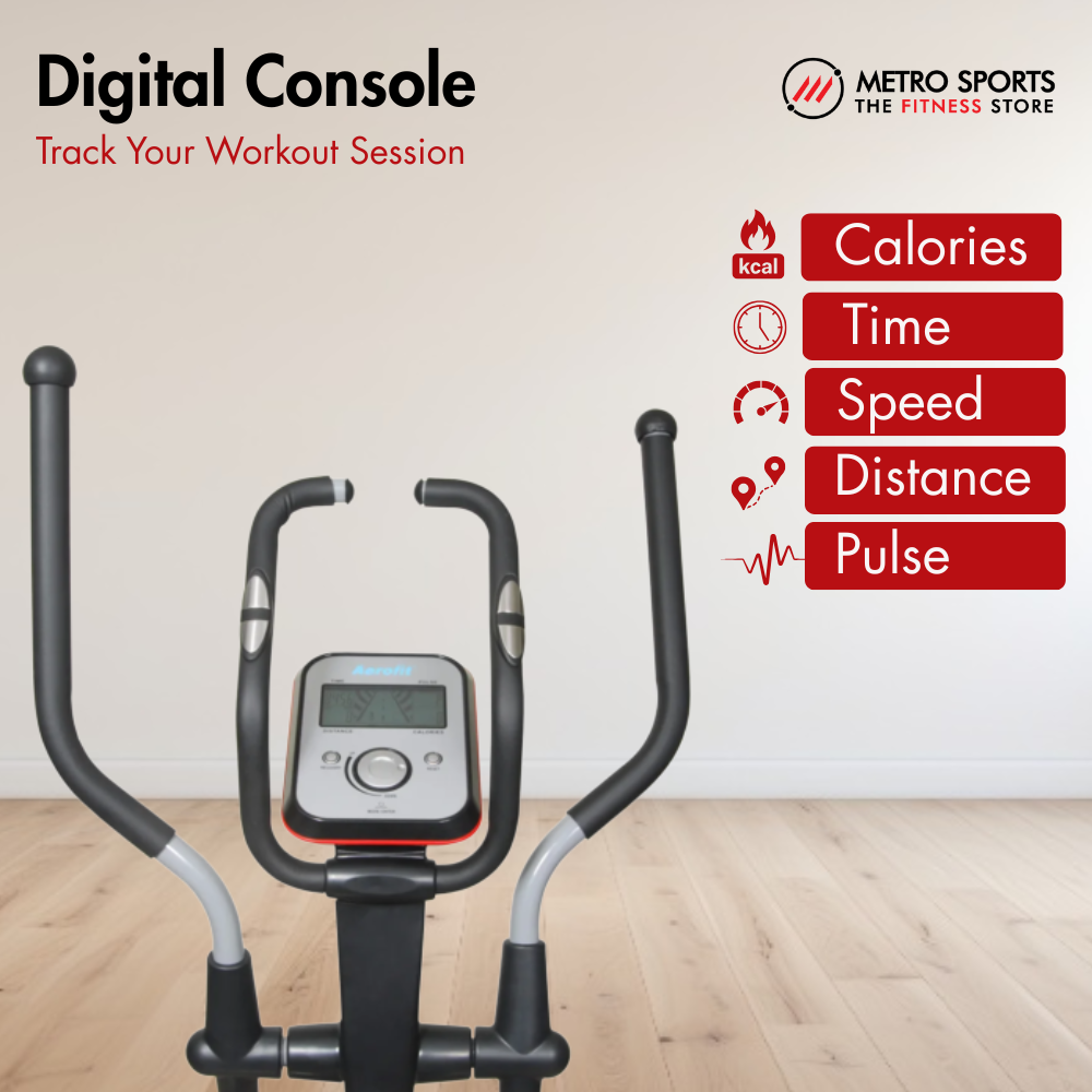 AF-602ES Elliptical Cross Trainer I Adjustable Seat I LCD Display I 8 Levels Resistance I 7 kg Fly Wheel - Image 6