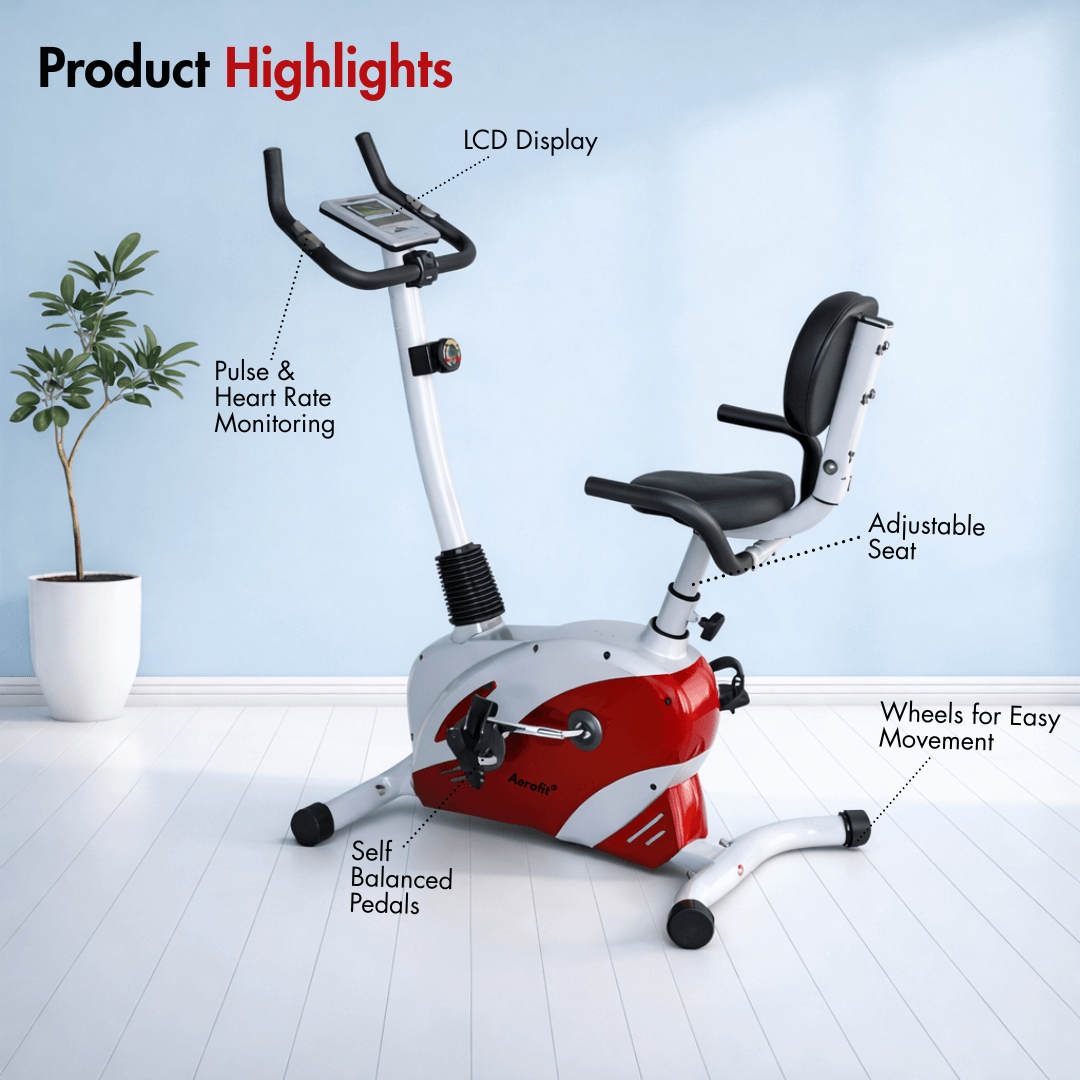 AF-683U Magnetic Bike I 5 kg Fly Wheel I 8 Levels Manual Resistance I Adjustable Seat I Max. User Weight: 90 kg - Image 2