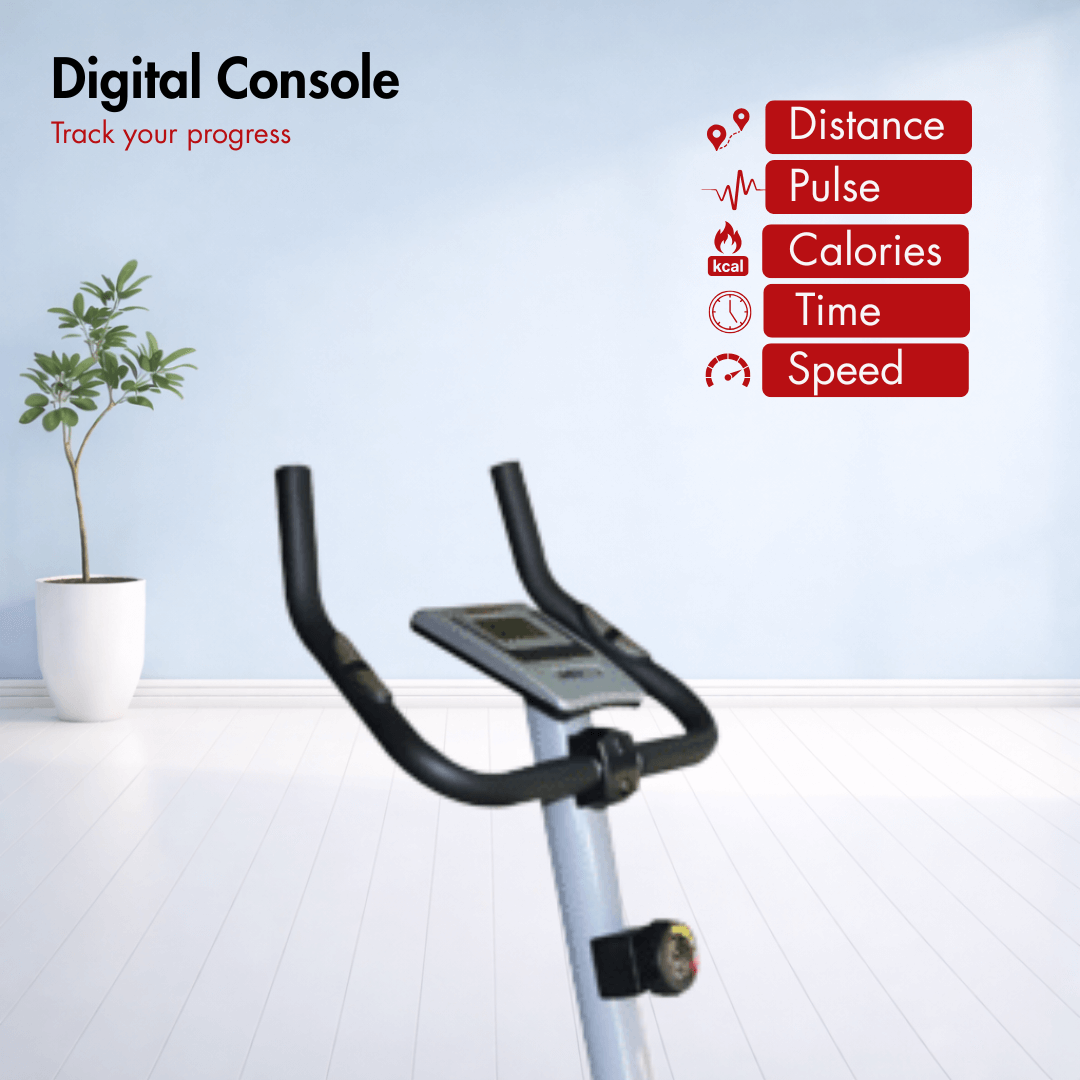 AF-683U Magnetic Bike I 5 kg Fly Wheel I 8 Levels Manual Resistance I Adjustable Seat I Max. User Weight: 90 kg - Image 4