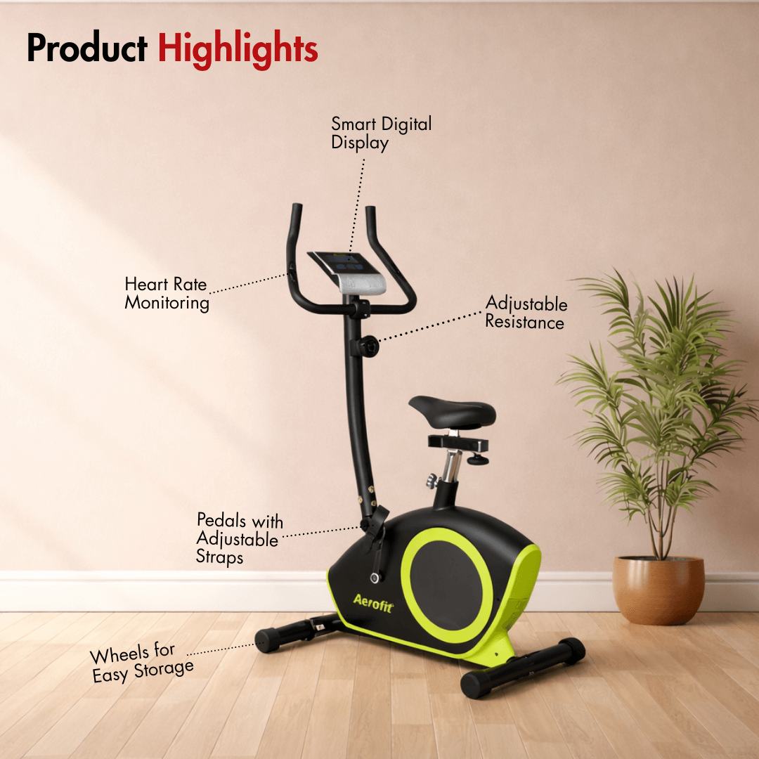 AF-684U Magnetic Bike I Max. User Weight: 100 kg I Adjustable Seat I 5 kg Fly Wheel I 8 Levels Manual Resistance - Image 2