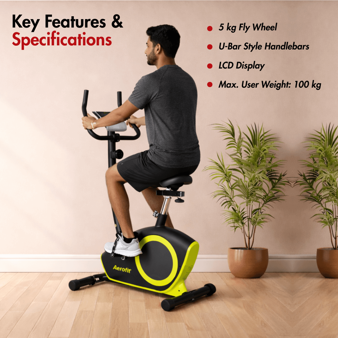 AF-684U Magnetic Bike I Max. User Weight: 100 kg I Adjustable Seat I 5 kg Fly Wheel I 8 Levels Manual Resistance - Image 3