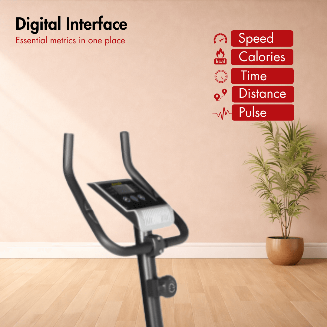 AF-684U Magnetic Bike I Max. User Weight: 100 kg I Adjustable Seat I 5 kg Fly Wheel I 8 Levels Manual Resistance - Image 4