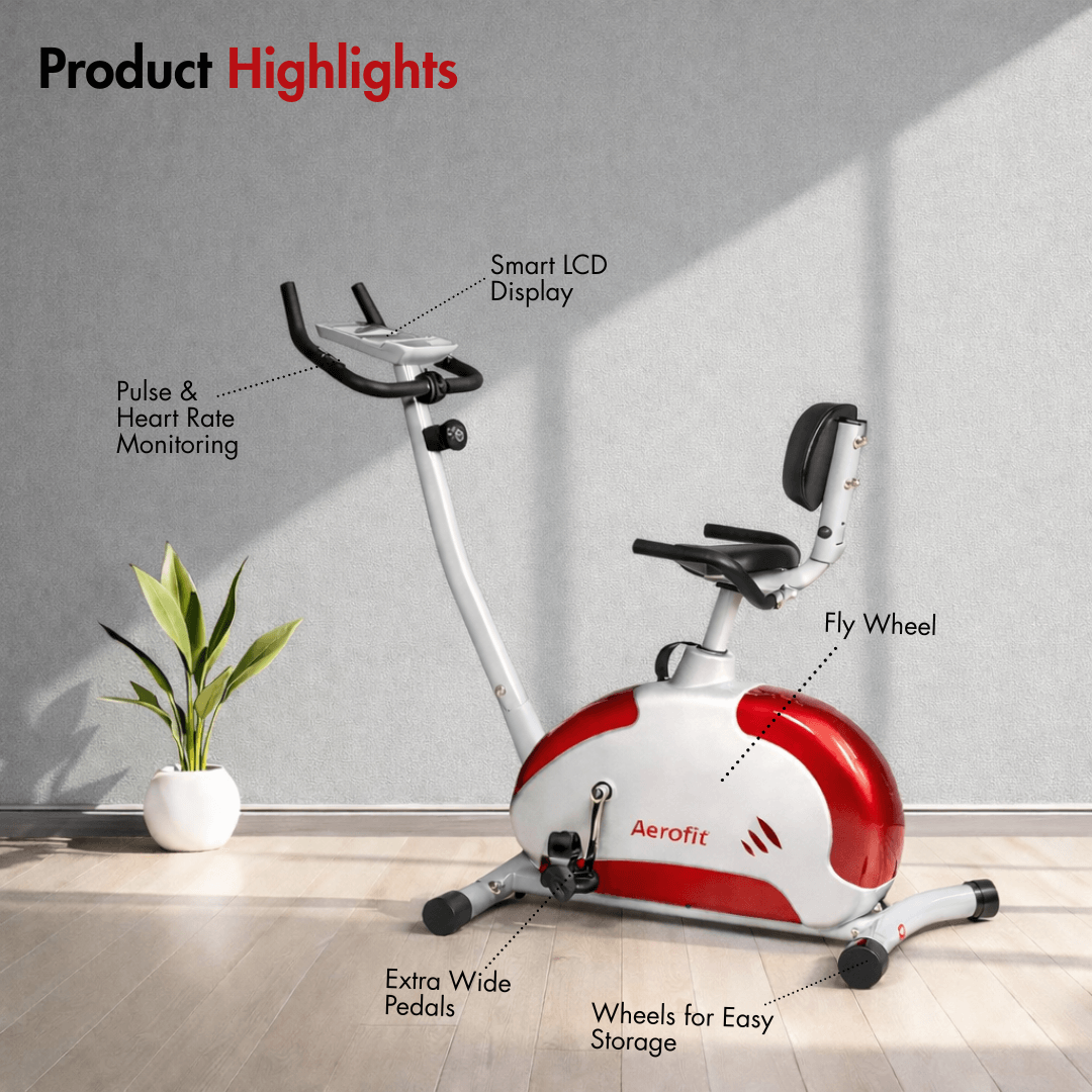 AF-688U Magnetic Bike I LCD Display I Adjustable Seat I 6 kg Fly Wheel I Max. User Weight: 100 kg - Image 2