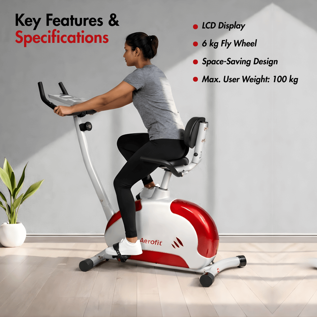AF-688U Magnetic Bike I LCD Display I Adjustable Seat I 6 kg Fly Wheel I Max. User Weight: 100 kg - Image 3