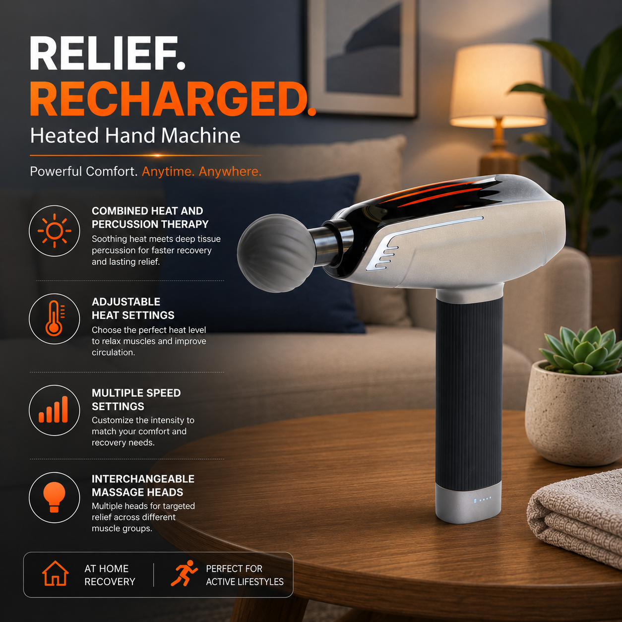 AF-285HT Heated Hand Massage Gun - Image 6