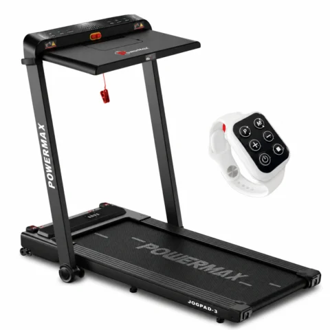 Powermax Fitness JogPad-3® Dual LED Display Treadmill with Office Desk