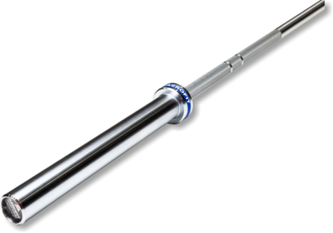 Silver Surfer Barbell A2 Series I Premium Silver Chrome Finish I Smooth Rotating Sleeves I Sleek and Polished Appearance