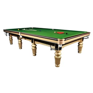Premium Tournament Snooker I Golden & Cherry Combination Finish I Rigid Frame I Steel Block Cushions I Tournament-Level Standards