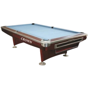Crown Pool Table I Single Bolted Rigid Frame I Solid Wood Block I Premium Playing Experience I Stable Platform