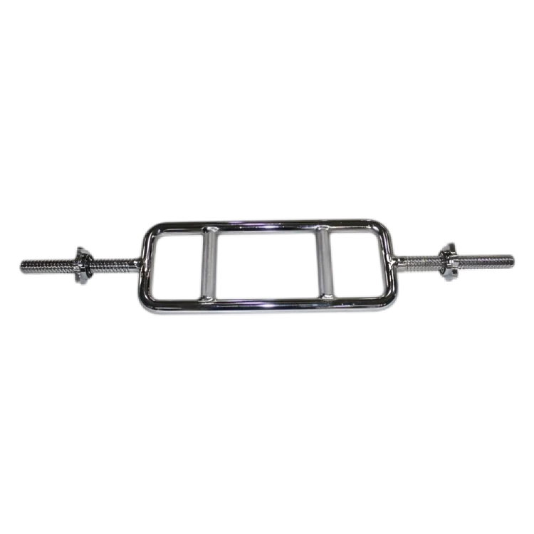Tricep Bar with Threading and Star Nut I Great for Home Gyms I Chrome-Plated Finish I Long-Lasting Performance